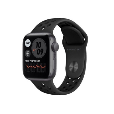Apple Watch Nike SE GPS 40mm Space Gray Aluminum Case w. Anthracite/Black Nike Sport B. (MYYF2)