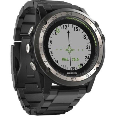 Garmin D2 Charlie Titanium Bezel with Titanium Band (010-01733-33)
