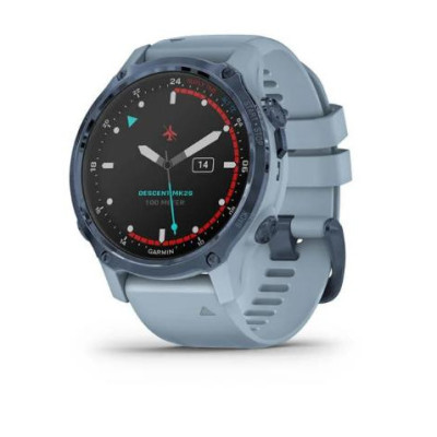 Garmin Descent Mk2S Mineral Blue with Sea Foam Silicone Band (010-02403-07)
