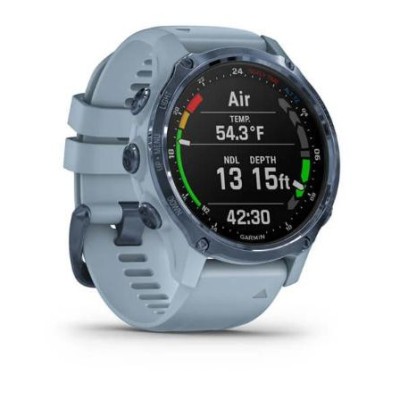 Garmin Descent Mk2S Mineral Blue with Sea Foam Silicone Band (010-02403-07)