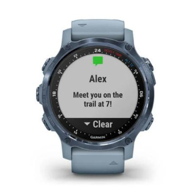 Garmin Descent Mk2S Mineral Blue with Sea Foam Silicone Band (010-02403-07)