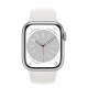 Apple Watch Series 8 GPS + Cellular 41mm Silver Aluminum Case with White S. Band (MP4A3)