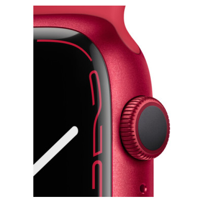 Apple Watch Series 7 GPS 45mm PRODUCT RED Aluminum Case With PRODUCT RED Sport Band (MKJU3)