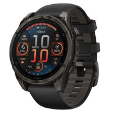 Garmin Fenix 8 47mm AMOLED Sapphire Carbon Gray DLC Titanium w. Black/Pebble Gray S. Band (010-02904-20/21)