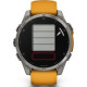 Garmin Fenix 8 47mm AMOLED Sapphire Titanium w. Spark Orange/Graphite Silicone Band (010-02904-10/11/19)