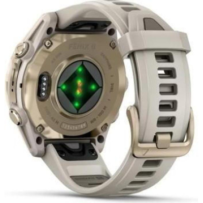 Garmin Fenix 8 43mm AMOLED Sapphire Soft Gold w. Fog Gray/Dark Sandstone S. Band (010-02903-10/11)