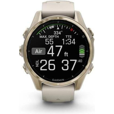 Garmin Fenix 8 43mm AMOLED Sapphire Soft Gold w. Fog Gray/Dark Sandstone S. Band (010-02903-10/11)