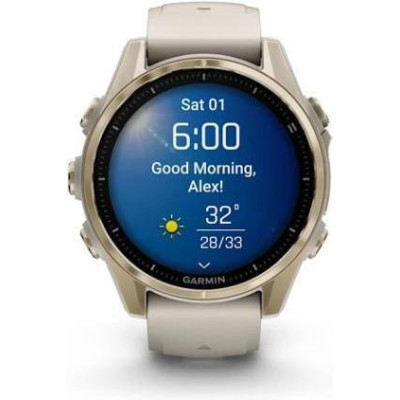 Garmin Fenix 8 43mm AMOLED Sapphire Soft Gold w. Fog Gray/Dark Sandstone S. Band (010-02903-10/11)