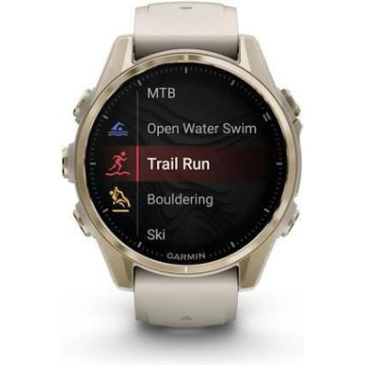 Garmin Fenix 8 43mm AMOLED Sapphire Soft Gold w. Fog Gray/Dark Sandstone S. Band (010-02903-10/11)