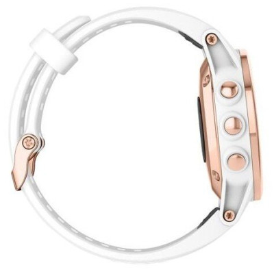Garmin Fenix 5S Plus Sapphire Rose Gold-tone with Carrara White Band (010-01987-06)