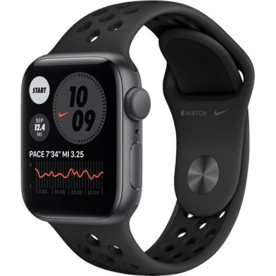Apple Watch Nike SE GPS + Cellular 44mm Space Gray Aluminum Case with Anthracite/Black Nike Sport Band (MG0A3/MKT73)