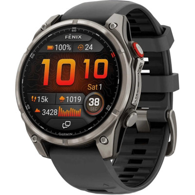 Garmin Fenix 8 Pro 47 mm AMOLED Titanium with Graphite/Black (010-03198-10/11)