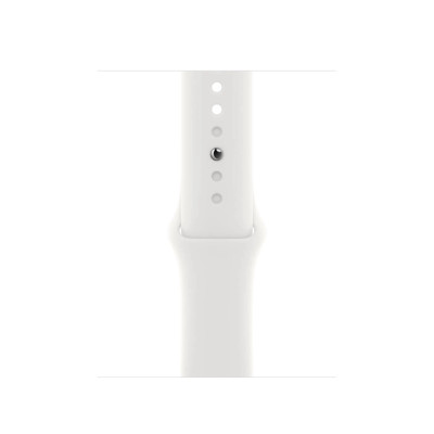 Apple Watch Series 8 41mm LTE Silver Aluminum Case with White Sport Band (MP4F3)