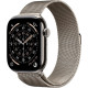Apple Watch Series 11 GPS + Cellular 46mm Natural Tit. Case w. Natural Milanese Loop - M/L (MFD04)