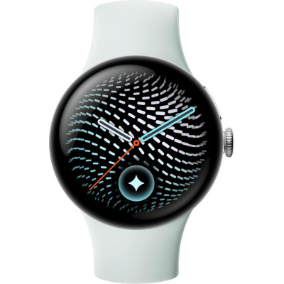 Google Pixel Watch 5 41mm Wi-Fi Polished Silver Aluminum case / Fog Active Band