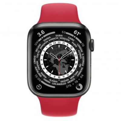 Apple Watch Edition Series 7 LTE 45mm S. Black Titanium Case w. Loop Sport Band Regular (Product) Red (ML8V3+MKUV3)