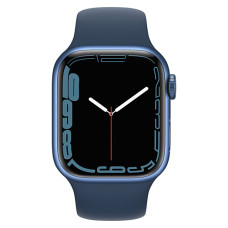 Apple Watch Series 7 GPS 41mm Blue Aluminum Case With Sport Band - Blue MKN13A