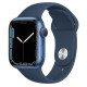 Apple Watch Series 7 GPS 41mm Blue Aluminum Case With Sport Band - Blue MKN13A