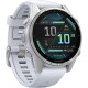 Garmin Fenix 8 43mm AMOLED Silver with Whitestone Silicone Band (010-02903-00)