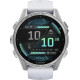 Garmin Fenix 8 43mm AMOLED Silver with Whitestone Silicone Band (010-02903-00)