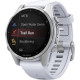 Garmin Fenix 8 43mm AMOLED Silver with Whitestone Silicone Band (010-02903-00)