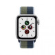 Apple Watch SE GPS + Cellular 40мм Silver Aluminum Case w. Abyss Blue/Moss Green S/Loop (MKQM3)