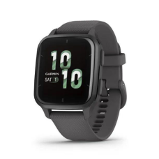 Garmin Venu Sq 2 Slate Aluminum Bezel with Shadow Gray Case and Silicone Band (010-02701-00/10)
