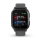 Garmin Venu Sq 2 Slate Aluminum Bezel with Shadow Gray Case and Silicone Band (010-02701-00/10)