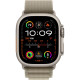 Apple Watch Ultra 2 GPS + Cellular 49mm Titanium Case with Olive Alpine Loop - Medium (MREY3)