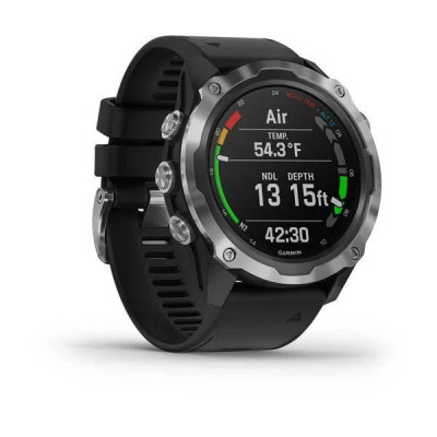 Garmin Descent Mk2 Stainless Steel with Black Band (010-02132-00/10)