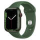Apple Watch Series 7 GPS + Cellular 45mm Green Aluminum Case with Clover Sport Band (MKJ93)