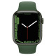 Apple Watch Series 7 GPS + Cellular 45mm Green Aluminum Case with Clover Sport Band (MKJ93)