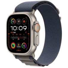 Apple Watch Ultra 2 GPS + Cellular 49mm Titanium Case with Blue Alpine Loop - Large (MREQ3)