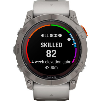 Garmin Fenix 7X Pro Sapphire Solar Titanium with Grey/Orange Band (010-02778-64)