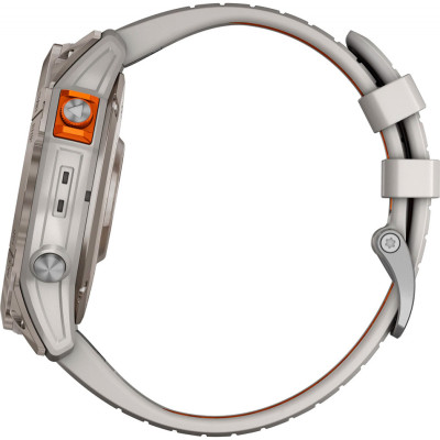 Garmin Fenix 7X Pro Sapphire Solar Titanium with Grey/Orange Band (010-02778-64)