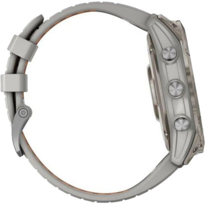 Garmin Fenix 7X Pro Sapphire Solar Titanium with Grey/Orange Band (010-02778-64)
