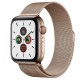 Apple Watch Series 5 LTE 44mm Gold Steel w. Gold Milanese Loop - Gold Steel (MWW62/MWWJ2)