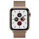 Apple Watch Series 5 LTE 44mm Gold Steel w. Gold Milanese Loop - Gold Steel (MWW62/MWWJ2)