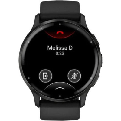 Garmin Venu 3 Slate Stainless Steel Bezel with Black Case and Silicone Band (010-02784-01/51/41)