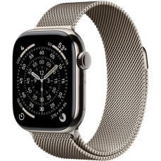 Apple Watch Series 11 GPS + Cellular 42mm Natural Tit. Case w. Natural Milanese Loop (MF8P4)