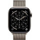 Apple Watch Series 11 GPS + Cellular 42mm Natural Tit. Case w. Natural Milanese Loop (MF8P4)