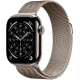 Apple Watch Series 11 GPS + Cellular 42mm Natural Tit. Case w. Natural Milanese Loop (MF8P4)