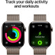 Apple Watch Series 11 GPS + Cellular 42mm Natural Tit. Case w. Natural Milanese Loop (MF8P4)