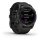 Garmin Fenix 7 Sapphire Solar Carbon Gray DLC Titanium with Black Band (010-02540-20/21)