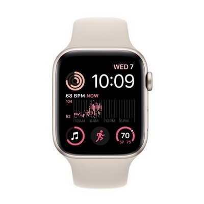 Apple Watch SE 2 GPS 40mm Starlight Aluminum Case w. Starlight S. Band - S/M (MNT33)