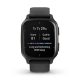 Garmin Venu Sq 2 – Music Edition Slate Aluminum Bezel with Black Case and Silicone Band (010-02700-00/10)