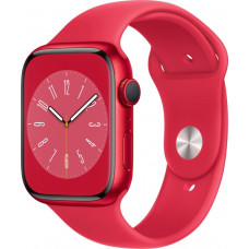 Apple Watch Series 8 GPS 45mm PRODUCT RED Aluminum Case w. PRODUCT RED S. Band (MNP43)