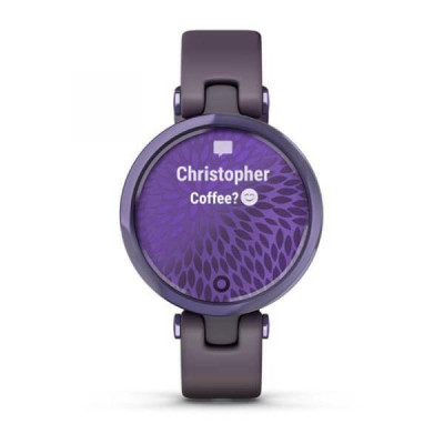 Garmin Lily Midnight Orchid Bezel with Deep Orchid Case and Silicone Band (010-02384-12)