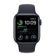 Apple Watch SE 2 GPS 44mm Midnight Aluminum Case w. Midnight S. Band S/M (MNTF3)