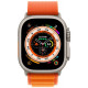 Apple Watch Ultra GPS + Cellular 49mm Titanium Case with Orange Alpine Loop - Medium (MQEU3/MQFL3)
